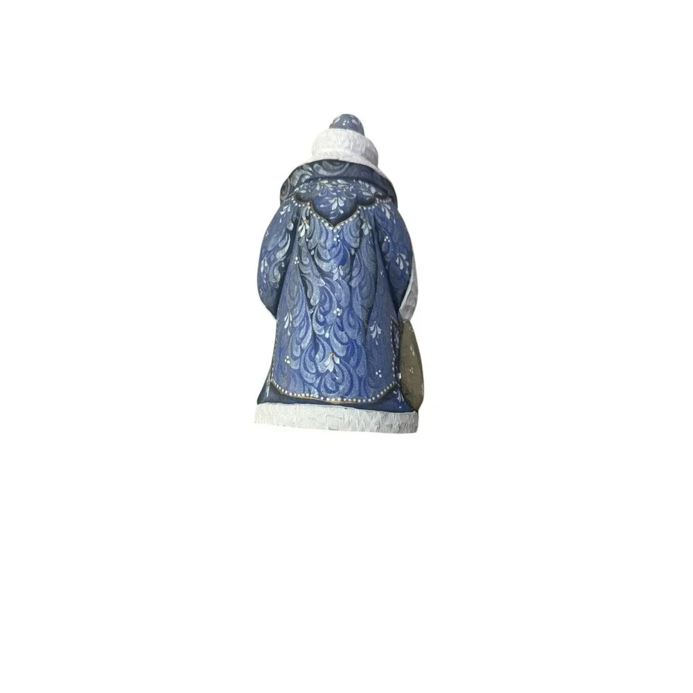 Glory to God Santa Hand-Painted WOODCARVED Figurine by D. Gelsinger Nativity Hol